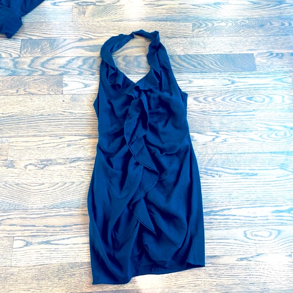 Fanco NWOT medium black HALTER dress